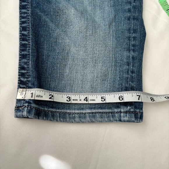 Miss Me Jean Short Bermuda Dark Wash Rhinestone Sequins Back Low Rise sz 25 - Picture 6 of 7